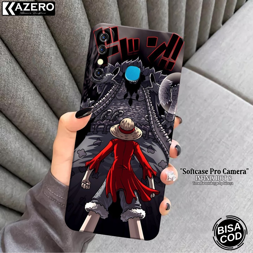 KAZERO - Case Hp INFINIX HOT 8 - Fashion Case Anime - Pro Camera - Softcase INFINIX HOT 8 - Kesing I