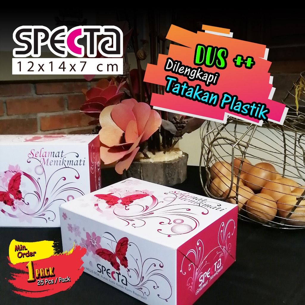 

Snack Box 12x14x7 SPECTA Laminasi (Motif) / Kotak Kue, Kotak Snack, Snack Box Mewah, Kotak Martabak