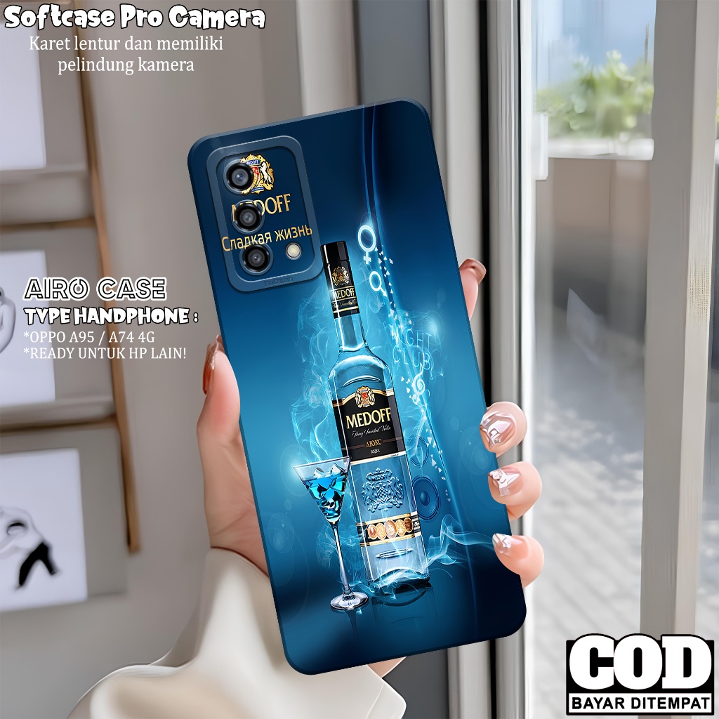 Softcase OPPO A95/ A74 4G Terbaru Case OPPO A95/ A74 4G Fashion Case MINUMAN Casing OPPO A95/ A74 4G