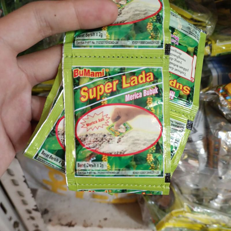 

super lada merica bubuk merica asli berat bersih 2gr Bumami®