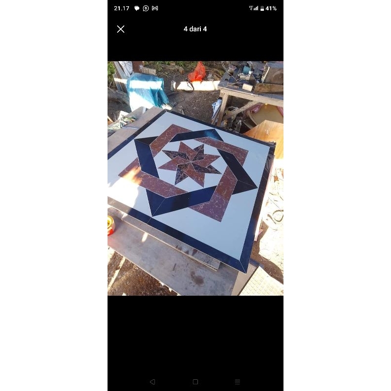 pola motif granit 120cmx120cm