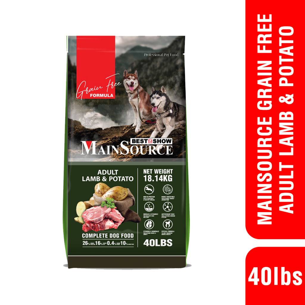 Best In Show Mainsource Grain Free  adult  lamb potato 18KG - kargo