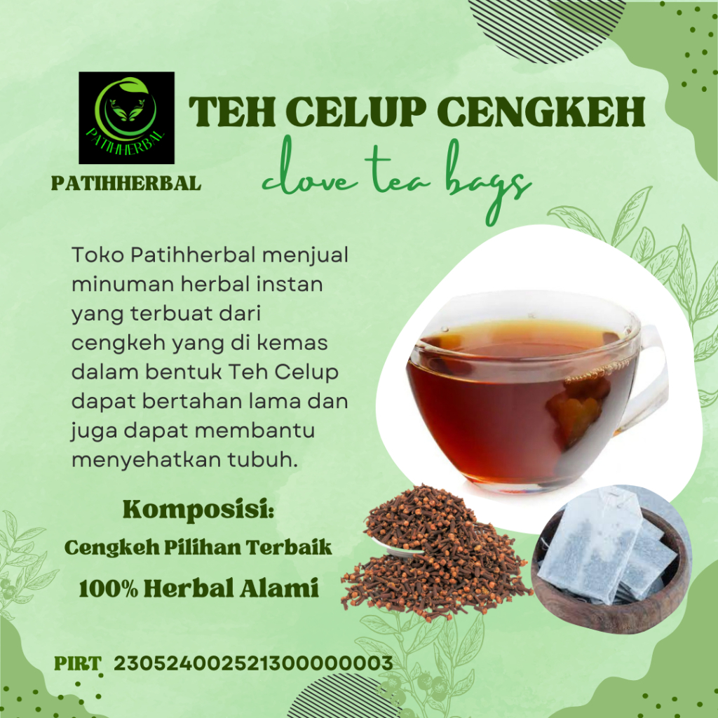 

Teh Celup Cengkeh Asli Herbal alami isi 10 Tea Bags