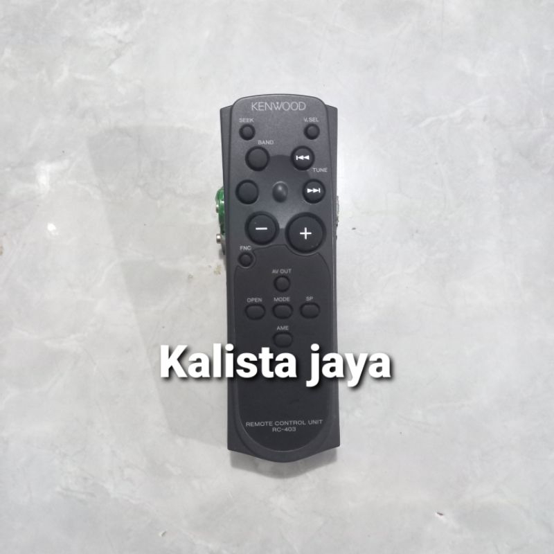 REMOTE REMOT DVD TAPE MOBIL KENWOOD RC-403 ORIGINAL ASLI