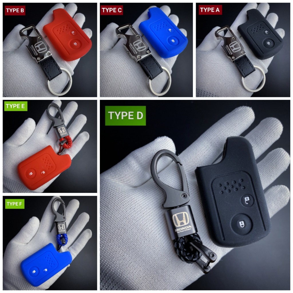 Gantungan kunci remote kulit mobil Honda CRV gen 4 keyless