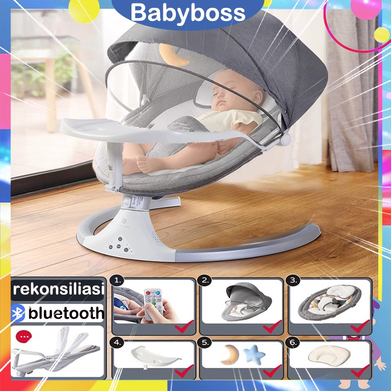 [Ready stock]Automatic Baby Swing /ayunan bayi otomatisasi  Tempat Tidur Bayi Goyang Tempat Tidur Ba