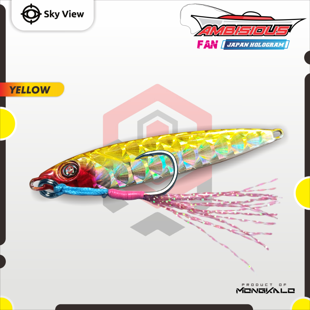 Mongkalo Ambisious Kipas noGID noMotif Candy 40 Kuning