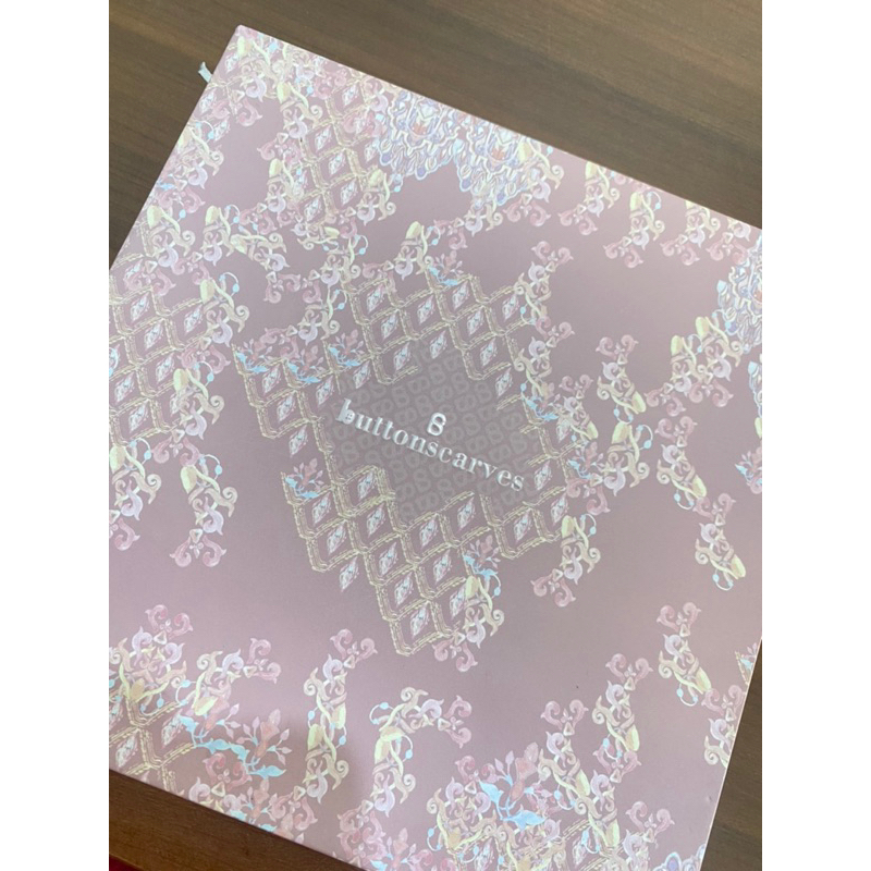 Buttonscarves The Granada Pink Mist Preloved Like New