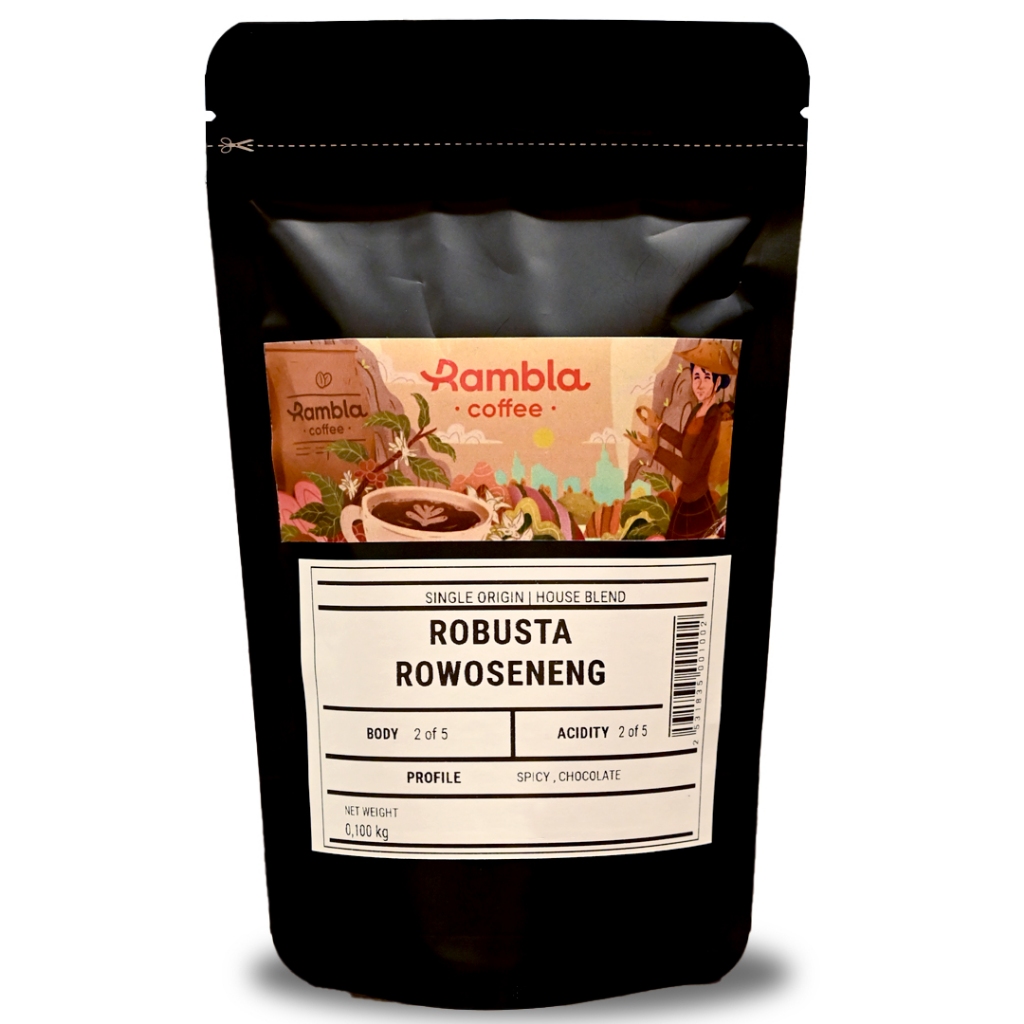 

Rambla Coffee - Kopi Robusta Rowoseneng Single Origin 100 Gr