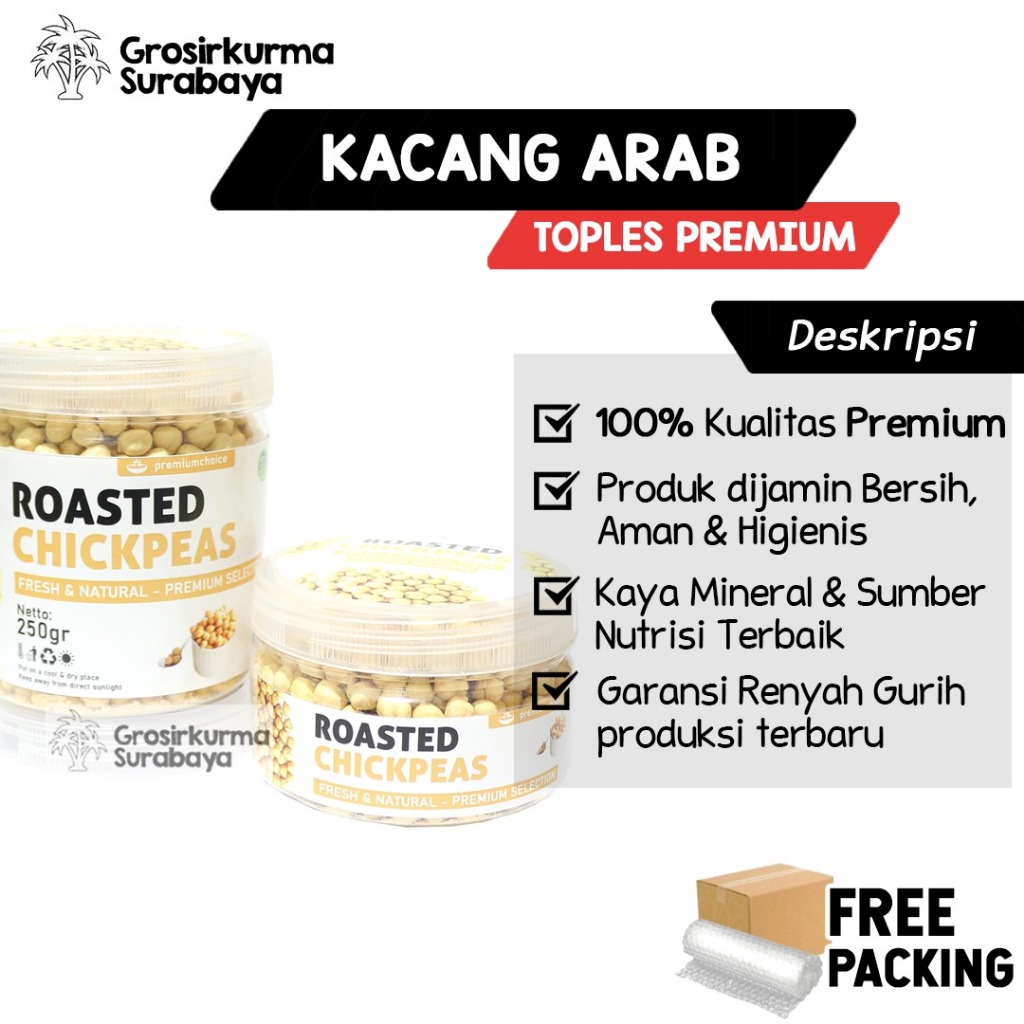 

PREMIUM Kacang Arab Chipkieas Original Gurih Renyah Cemilan Sehat Bergizi Camilan Diet