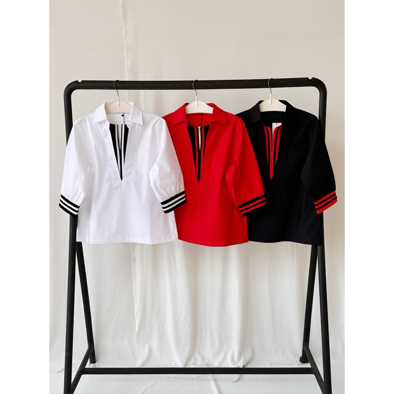 Blouse Jade / Baju Katun Wanita Import / Blouse Katun Jepang / Blouse Wanita Lengan Panjang