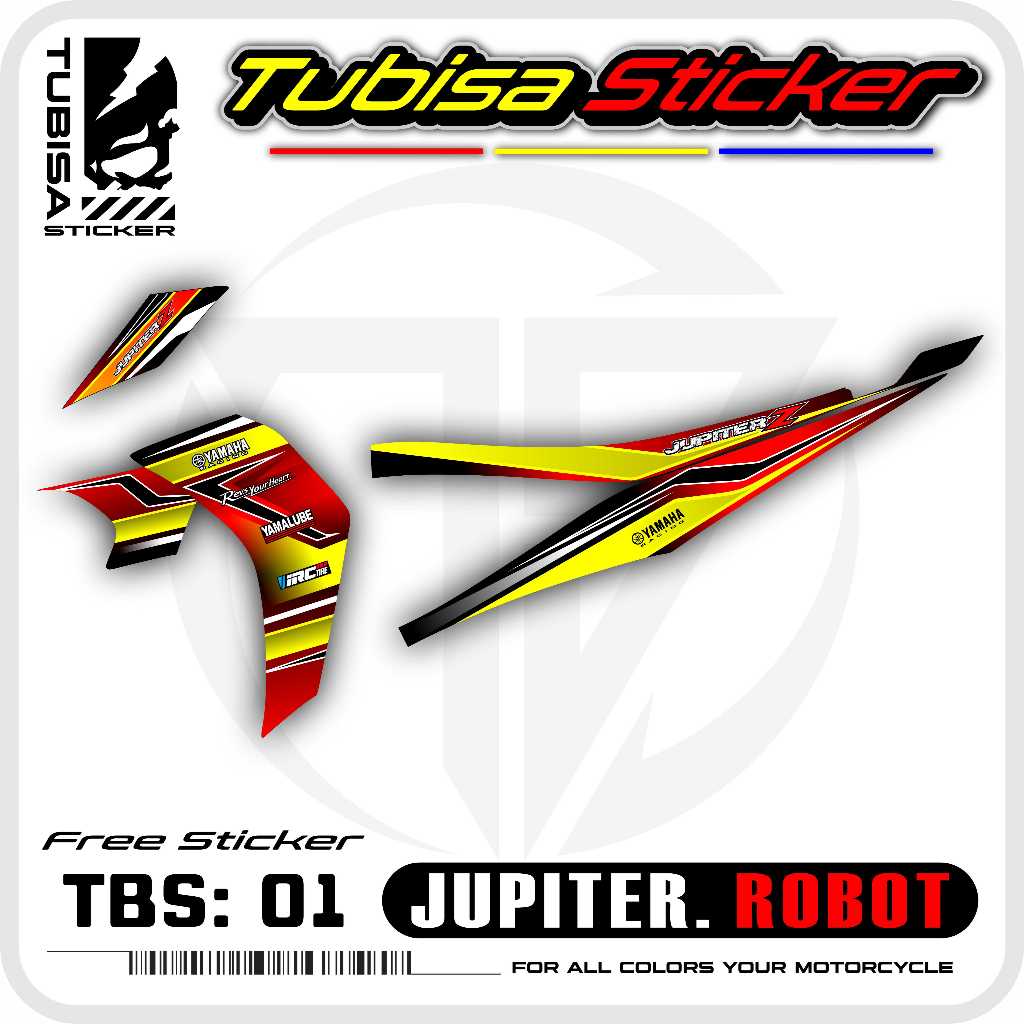 Sticker Striping Variasi Jupiter Robot - Stiker Striping Motor Jupiter Robot. TBS.01