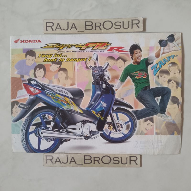 Poster brosur katalog leaflet jadul lawas Honda Supra Fit R 2006