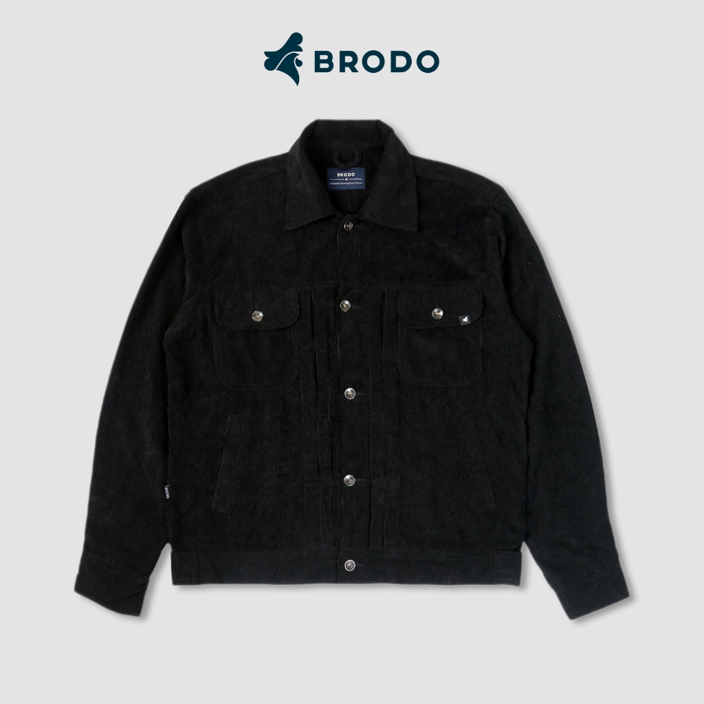 BRODO - Trucker Jacket Corduroy Black