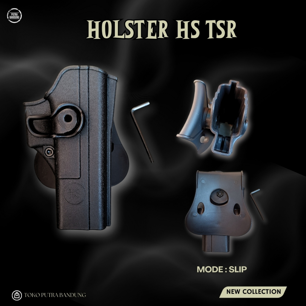 Holster HS / Tactical Holster HS / Sarung pistol HS / Holster pinggang Slip