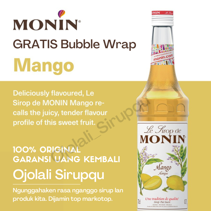 

MONIN Mango Syrup 70 CL 700 mL