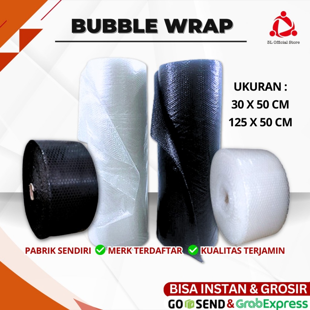 

Bubble Wrap 125cmX50m 2KG Plastik Roll Plastik Bubble Wrap Packing Online Shop Per Roll Termurah!!!!