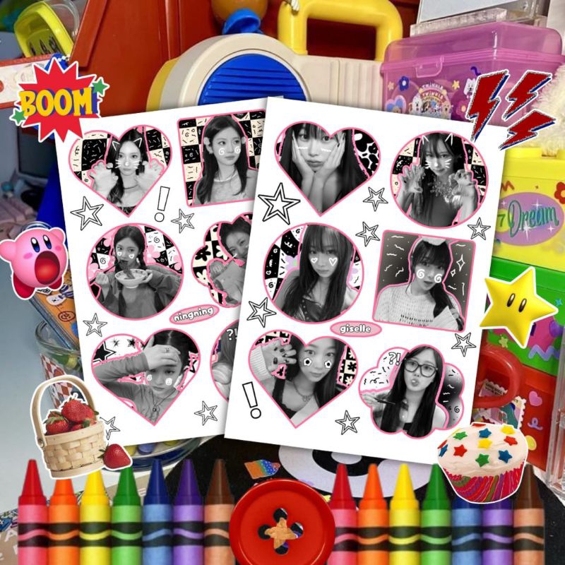 

(PRE-ORDER) sticker sheet / sticker deco / sticker Aespa / sticker Aespa deco / sticker kpop A5