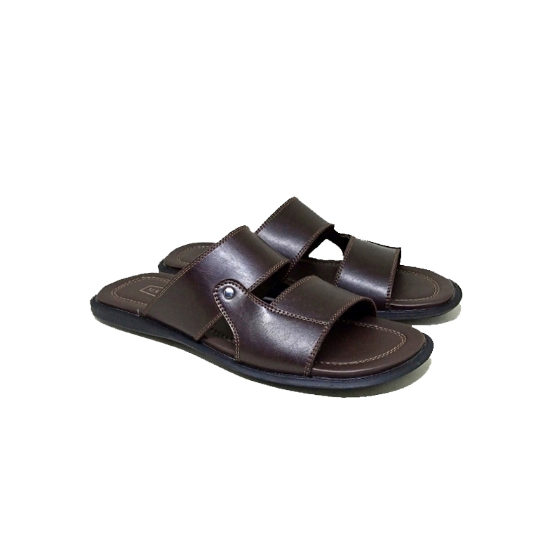 Choundary Big Size - Sandal Pria Slide Casual Formal Kulit Asli Ukuran Jumbo