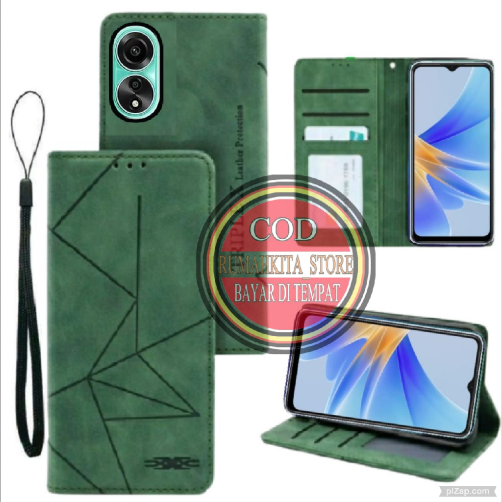 CASE HP OPPO RENO 8T 5G MOTIF MAXNET CASE KULIT- CASING DOMPET-FLIP COVER LEATHER-SARUNG HP