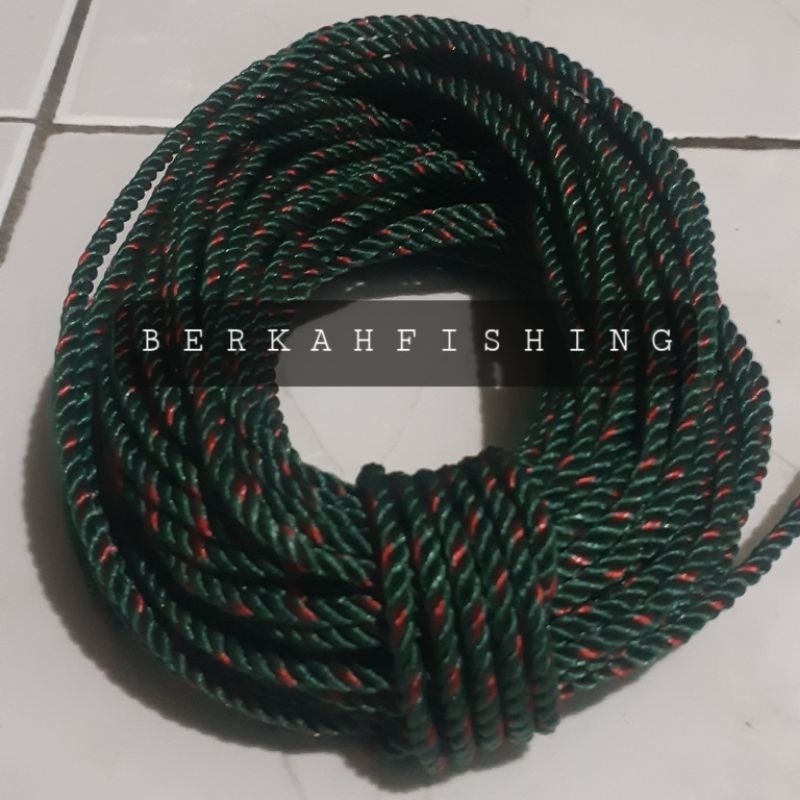 

Tali tambang pengikat 4mm Hijau army(10-50meter)