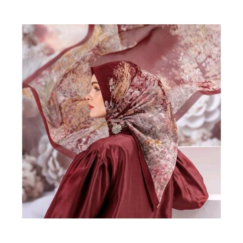 Jilbab buttonscarves kw/Segiempat buttonscarves/Buttonscarves chain series