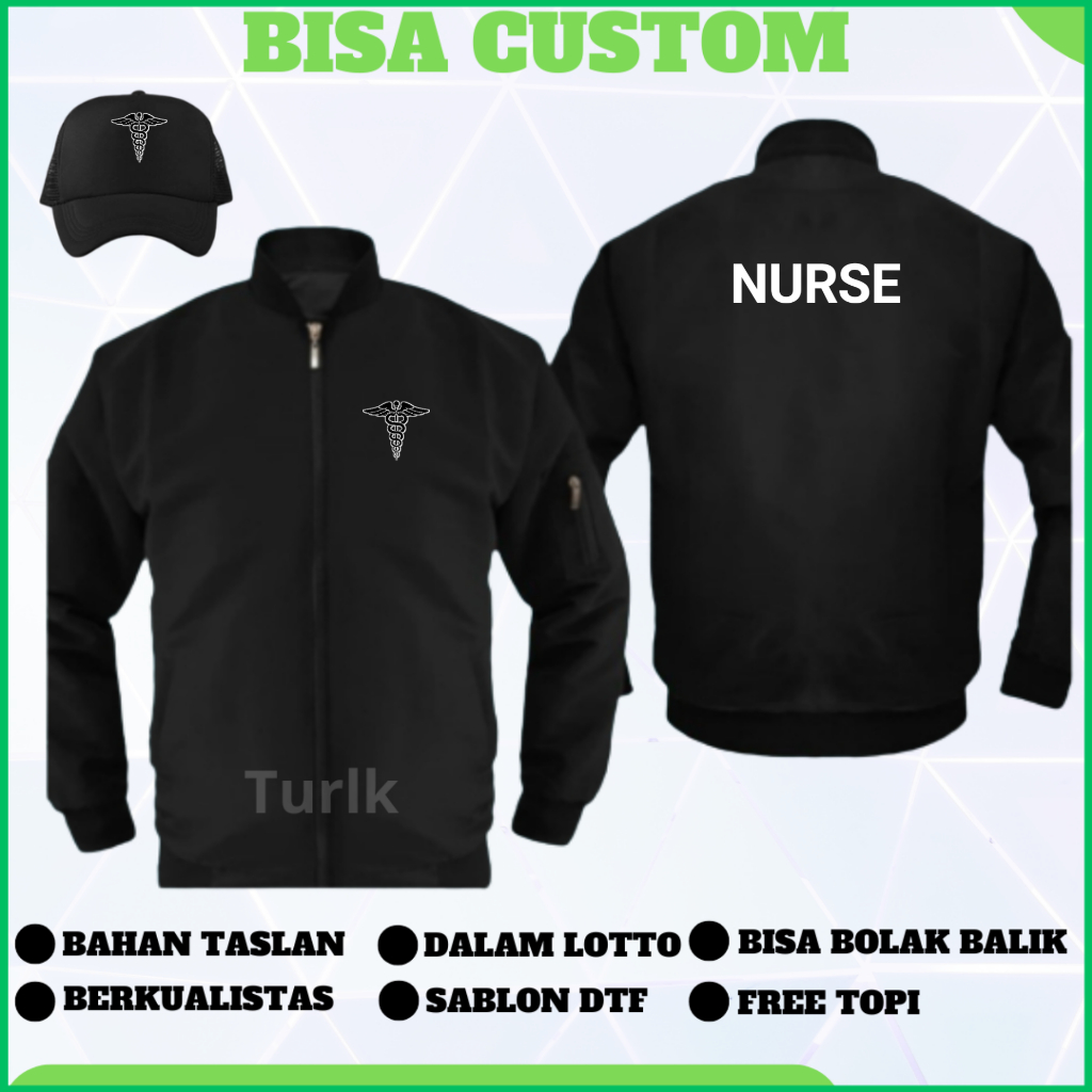 Jaket Nurse Jaket Bomber Nurse Jacket Nurse Custom