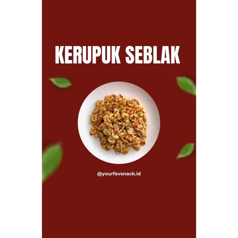 

KERUPUK SEBLAK BANTET 500GR