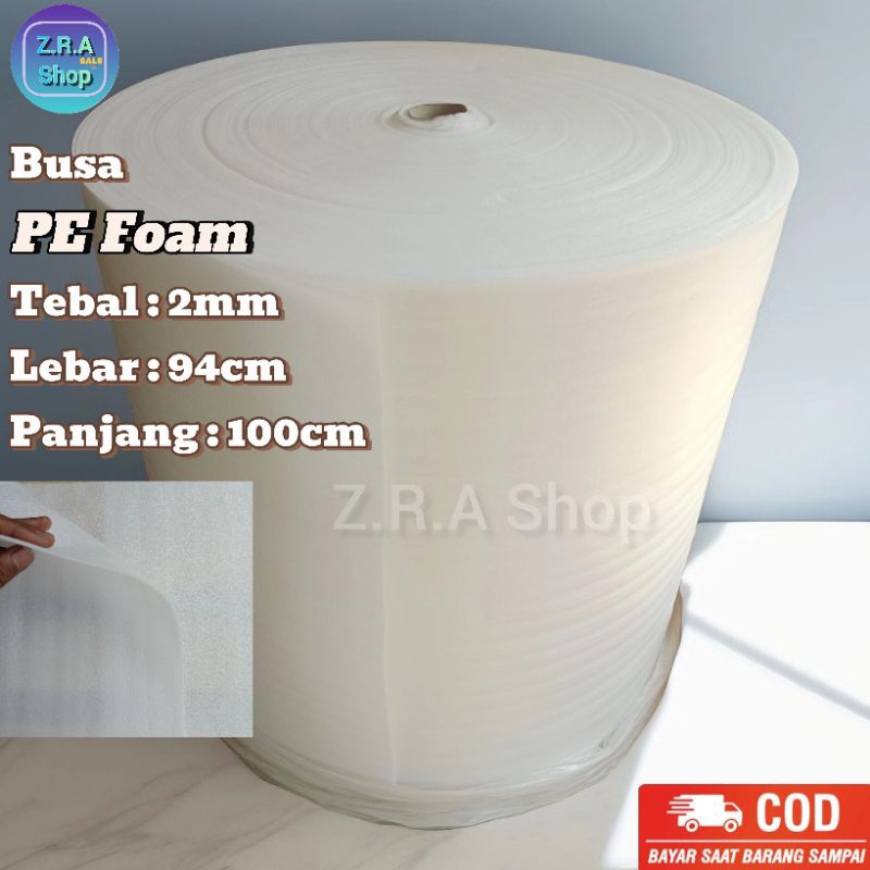 

Busa Polyfoam PE Foam Sheet Busa Eva Tebal 2mm Lebar 94cm Panjang Per Meter