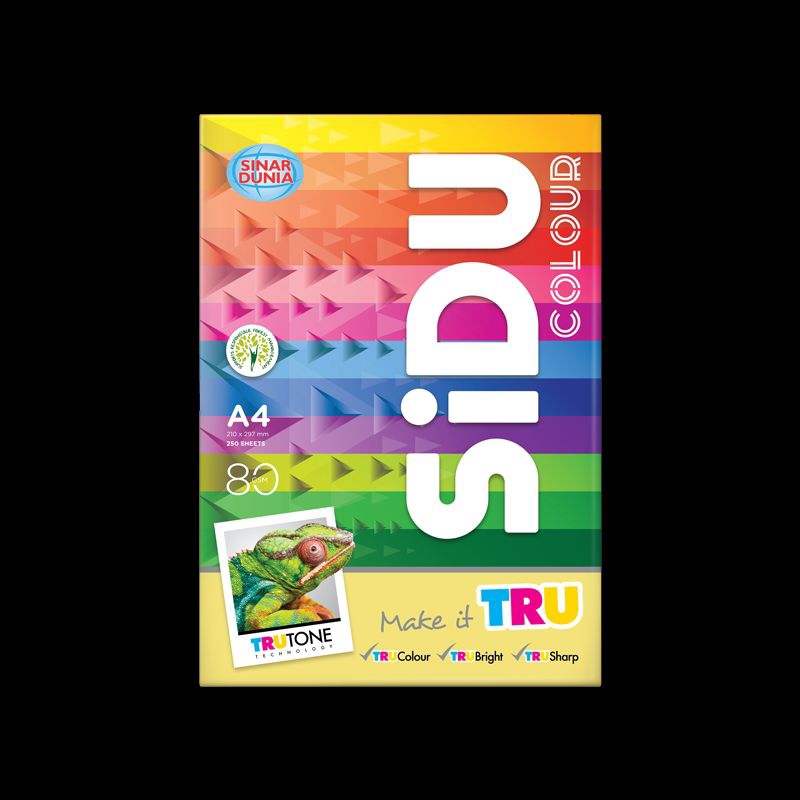 

[isi 50] Kertas HVS SiDU Warna 80 GSM Rainbow