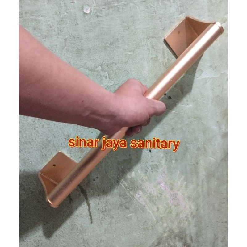 Grab Gold 40cm stainless / Pegangan kamar mandi Gold / Grib bar /