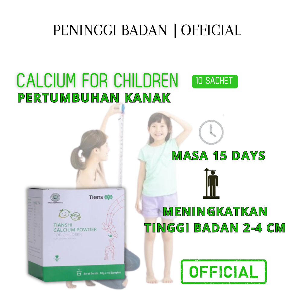 Tiens Calcium For Children Suplemen Peninggi Badan Kalsium Anak Susu Penambah Berat badan Anak 5 12 