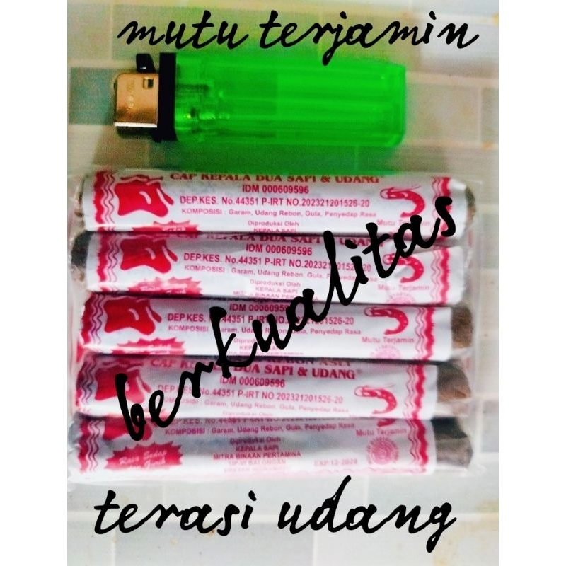 terasi udang cap K2S (kepala sapi) 5pcs khas indramayu