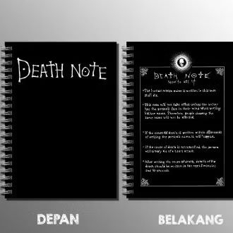 

DEATH NOTE NOTEBOOK A5 BERGARIS SOFT / HARD COVER SPIRAL