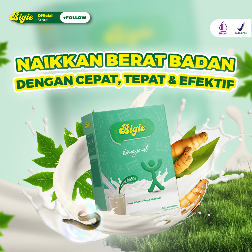 

Susu BIGIE VANILA Susu Penggemuk Badan Dan Penambah Nafsu Makan Original Vitamin Penggemuk Badan Herbal