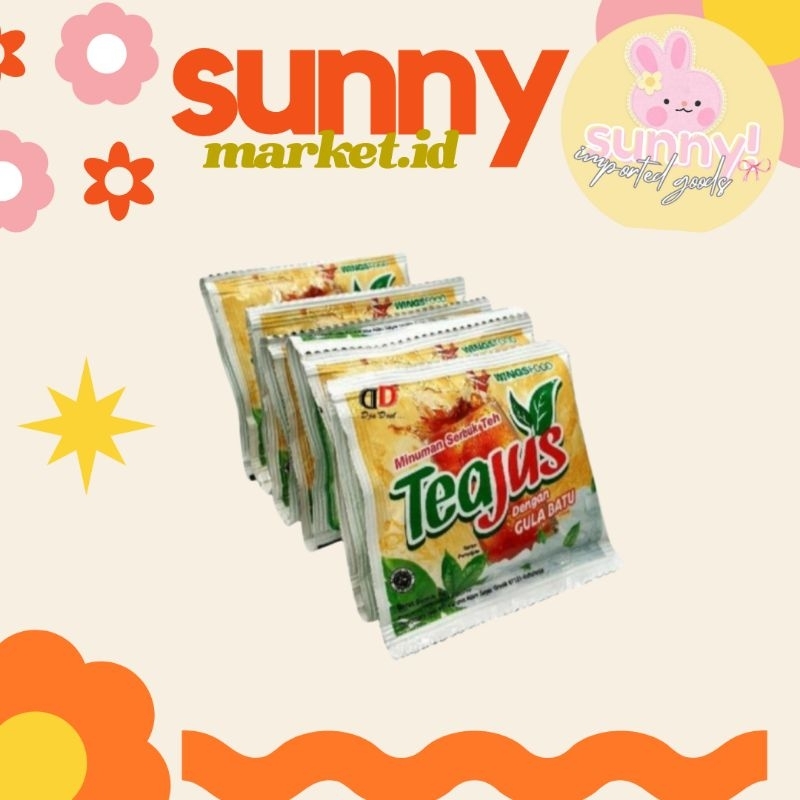

SUNNYMARKET - TEAJUS TEA JUS GULA BATU 10 PCS