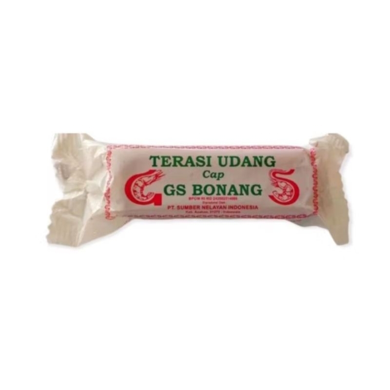 

Terasi udang mentah Cap GS Bonang / trasi 70gr / bahan masak