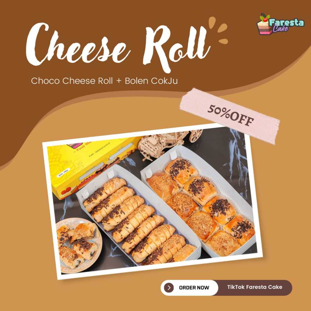 

Paket Bundling 2 Box - Bolen Cokelat Keju Mix dan Choco Cheese Roll