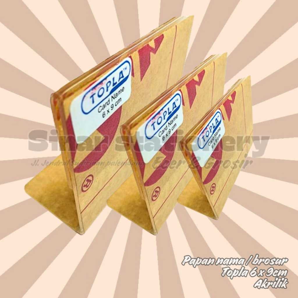 

TOPLA NAME PLAT 6X9 CM