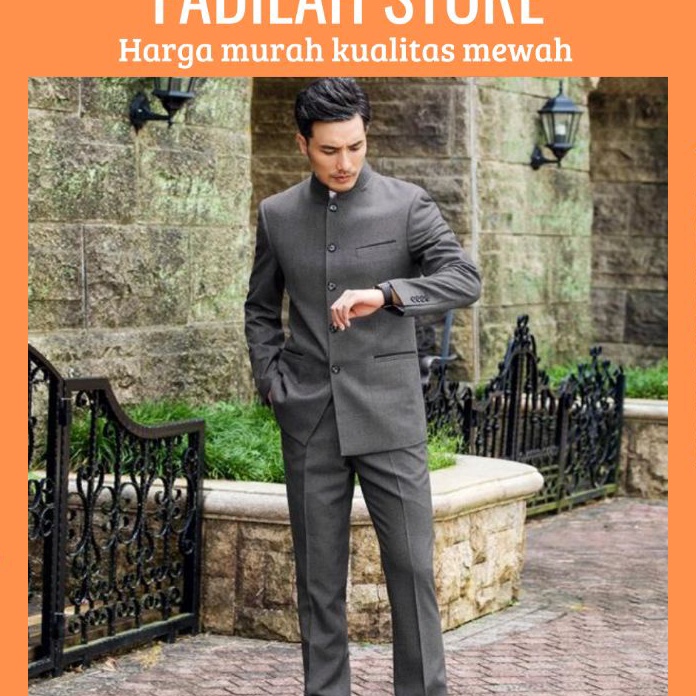 Premium SETELAN JAS MANDARIN  SETELAN JASKO  CELANA RESMI  CELANA BAHAN  JAS DAN CELANA SETELAN JAS 