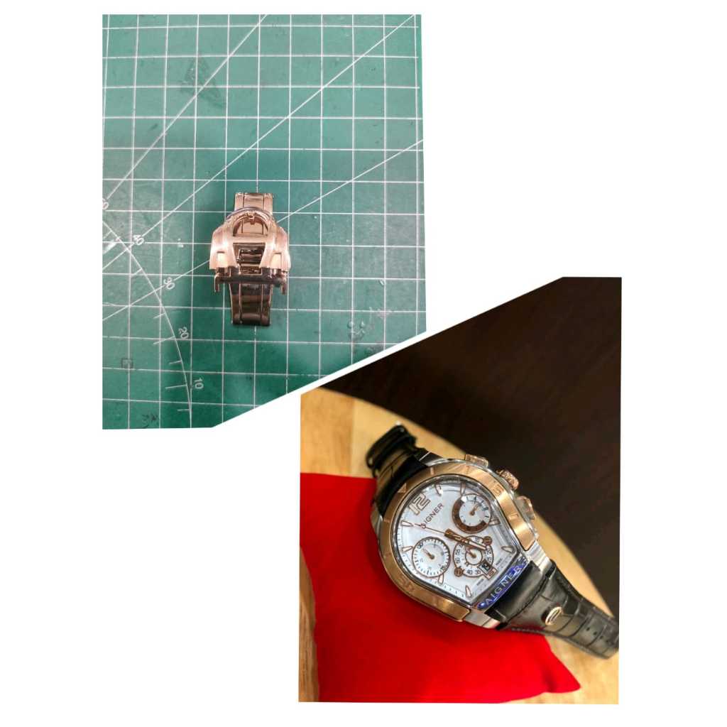 buckle - gesper - claps - pengait jam tangan aigner palermo cewek