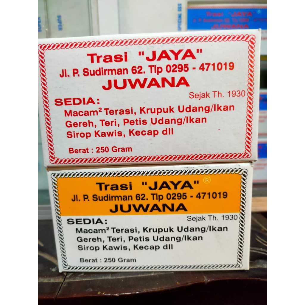 

Terasi Jaya Juwana kemasan 250 gr