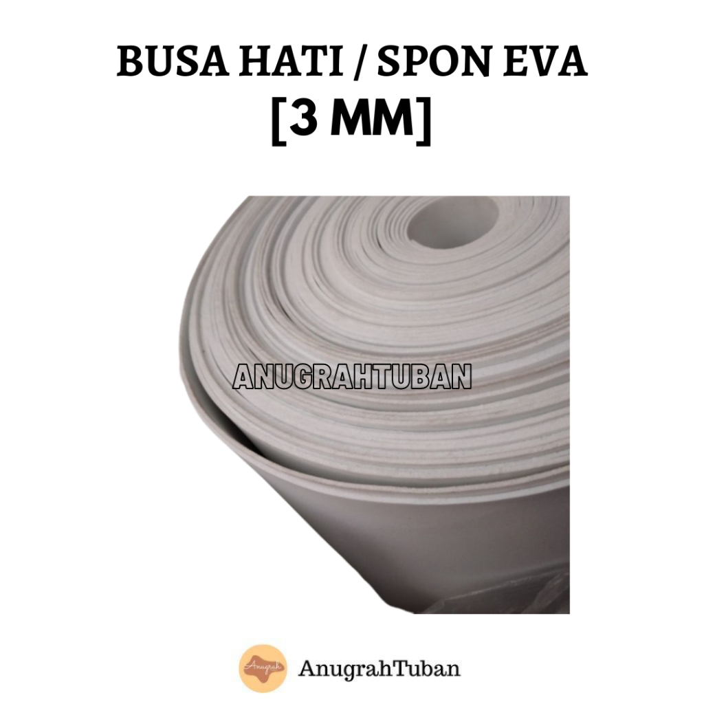 [3MM] Busa Ati/Busa Topi/Spon Eva 2mm / Busa Hati Murah/Spon Karet