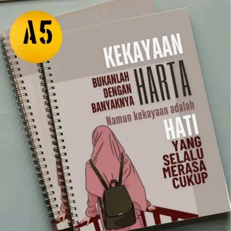 

Pocket Note Book A6 Spiral Hijaber Muslimah Seri Gambar eksklusif