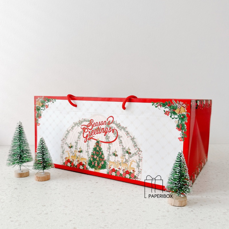 

(ISI 5 Pcs) Paperbag JOLLY | Paperbag Natal Paperbag Box Kue Kering Natal