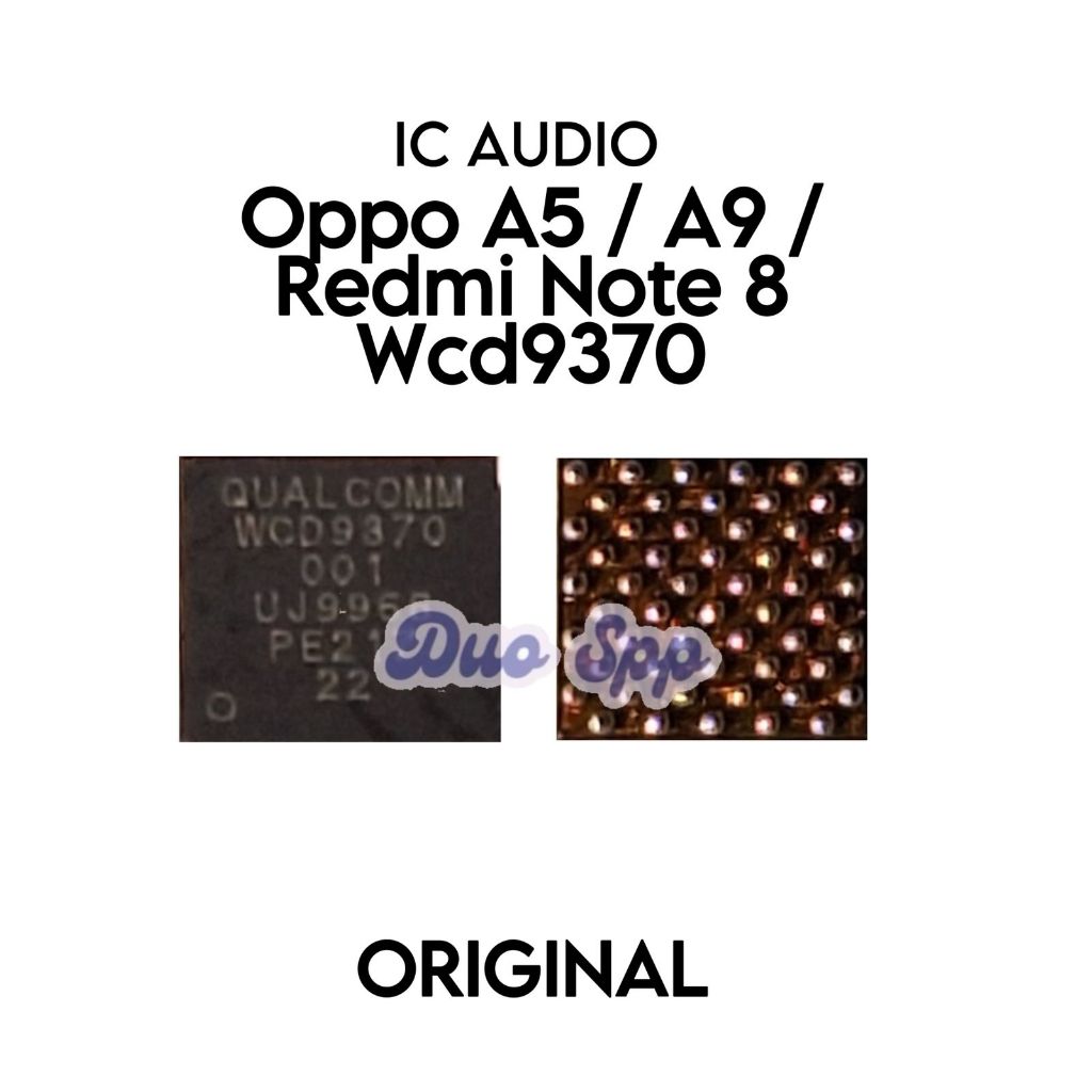 IC Audio WCD9370 001 / wc D9370 001 / OP A5 / OP A9 / Redmi Note 8 / CPH1931 / CPH1959 / CPH1933 / C