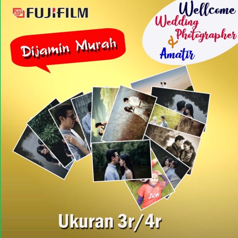 Cetak Foto Photo Ukuran Jumbo/4r Kertas Doff, Tahan Air /Luntur  Wedding, Rekreasi, Sunatan, Wisuda 