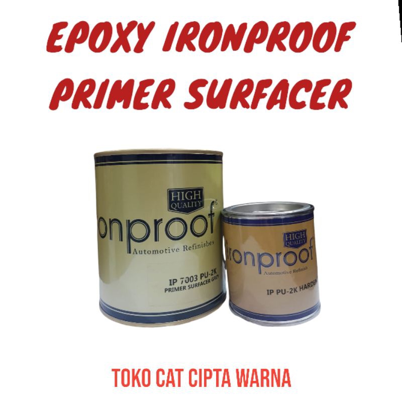 EPOXY IRONPROOF PRIMER SURFACER GREY 1KG /DASARAN CAT/EPOXY POLYURETHANE/CAT MOBIL