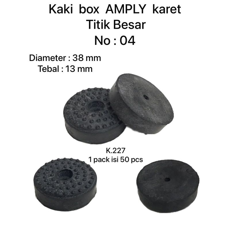 Kaki Box karet Ampli Salon Titik Besar