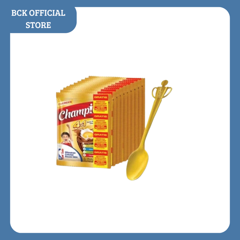 

ENERGEN CHAMPION 30gr 1 RENCENG ISI 10 SACHET (FREE SENDOK CANTIK)